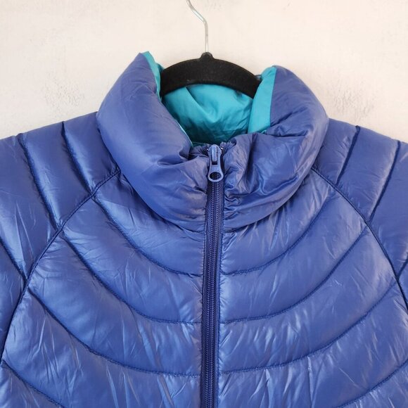Bernardo Goose Down Puffer Vest Blue Hiking Lightweight Women's XL - Picture 3 of 7